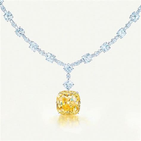 tiffany yellow diamond necklace replica|128.54 carat tiffany diamond.